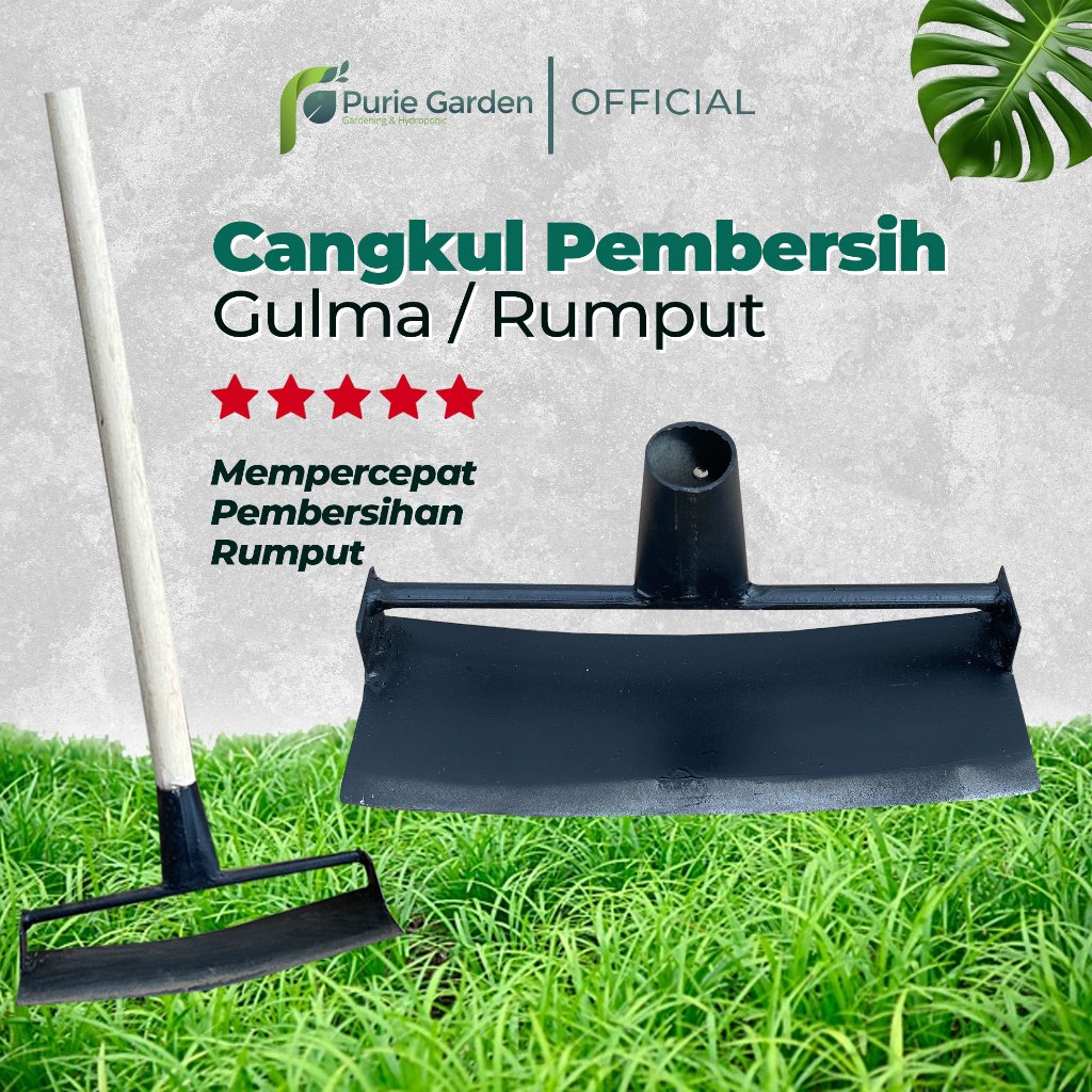 Cangkul Rumput Gulma Liar Kualitas Baja & Tajam PG KDR