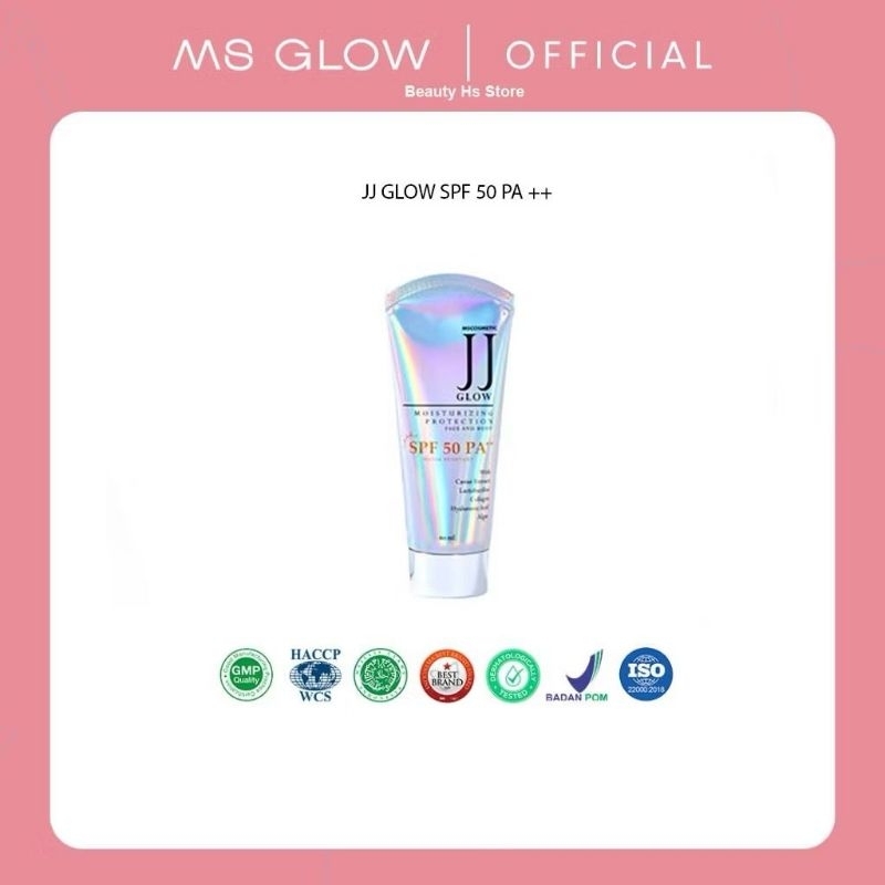 JJ Glow SPF 50 Ms Glow original Sunscreen Ms Glow Kemasan Terbaru