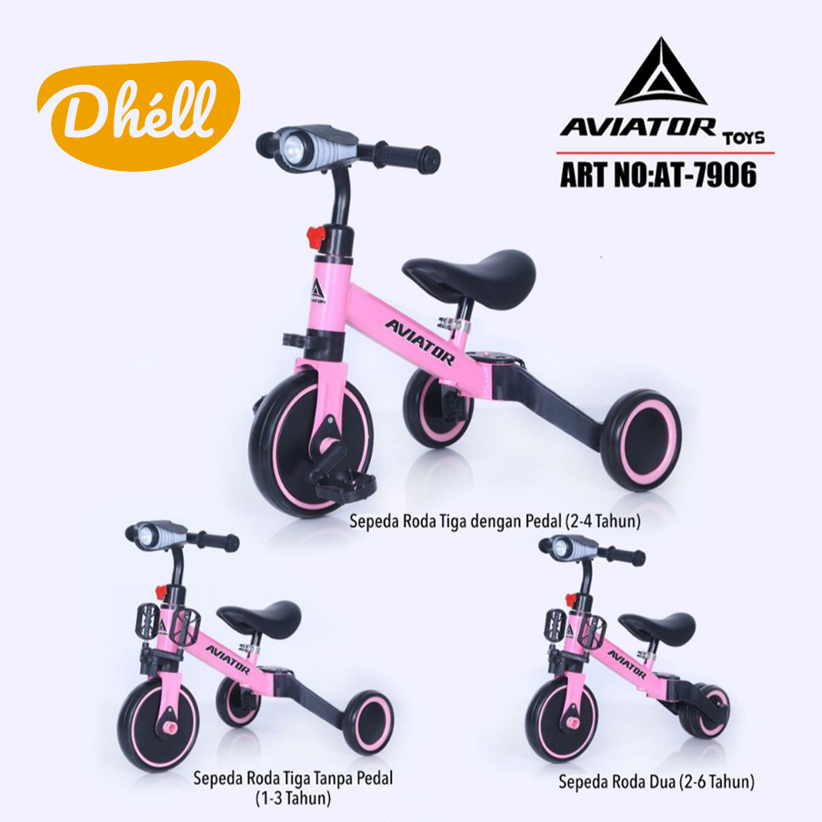 Aviator Sepeda Anak Roda Tiga / Balance Bike / Sepeda Anak Laki Laki / Sepeda Anak Perempuan / Seped