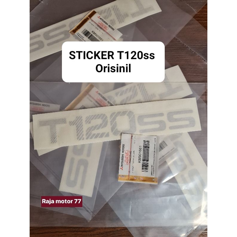 # Stiker T120 SS Pick Up Silver Stiker Pintu T 120 SS Original Sticker T120ss KM901661