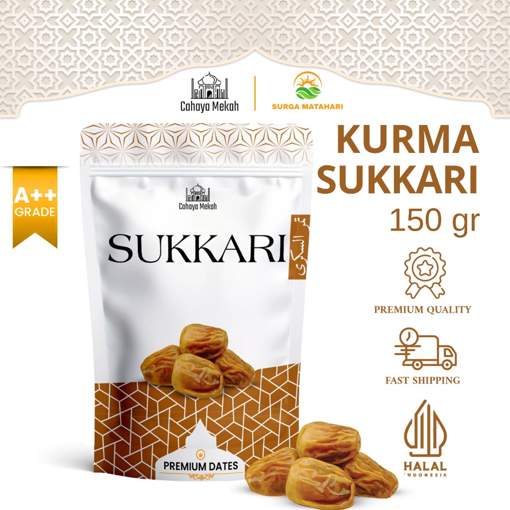 

Cahaya Mekah Kurma Sukkari 150gr Pouch Premium Original High Quality