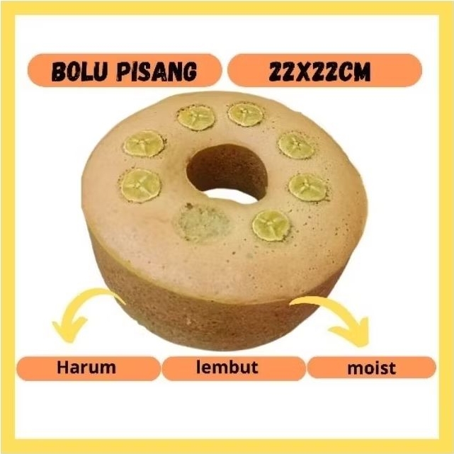 

kue bolu pisang susu jadul loyang besar 22x22cm lebaran