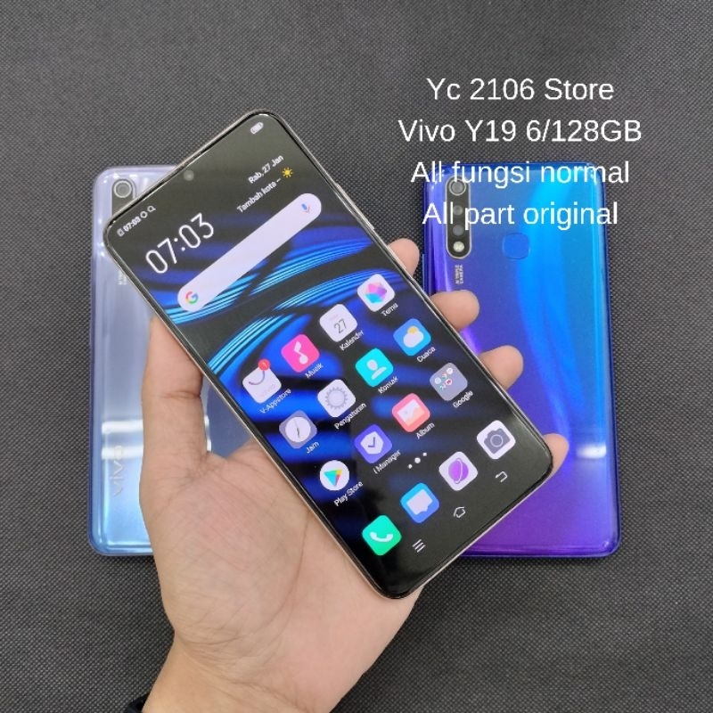 Vivo Y19 Ram 6GB Internal 128GB Vivo Y19 Vivo Second Bergaransi