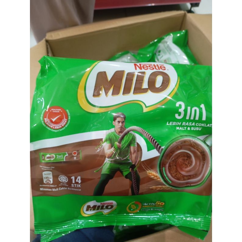 

milo 3in1 malaysia stik isi 14 exp 01/26 sachet