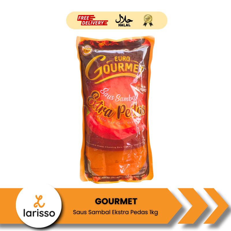 

Euro Gourmet Saus Sambal Extra Pedas 1Kg - Extra Hot Chili Sauce