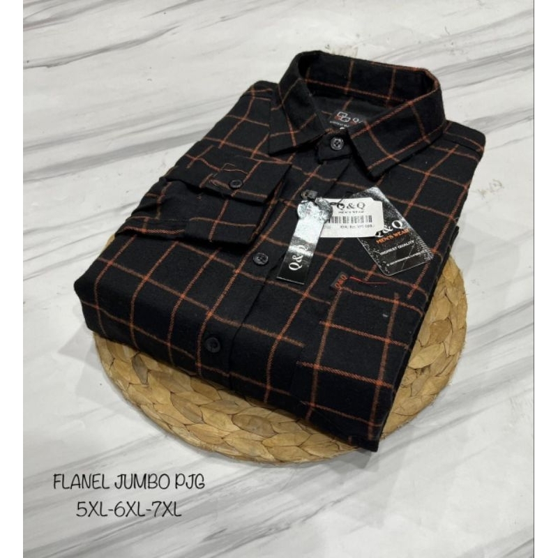 KEMEJA FLANEL PANJANG SUPER JUMBO 5XL 6XL 7XL KEMEJA FLANEL PRIA SUPER JUMBO