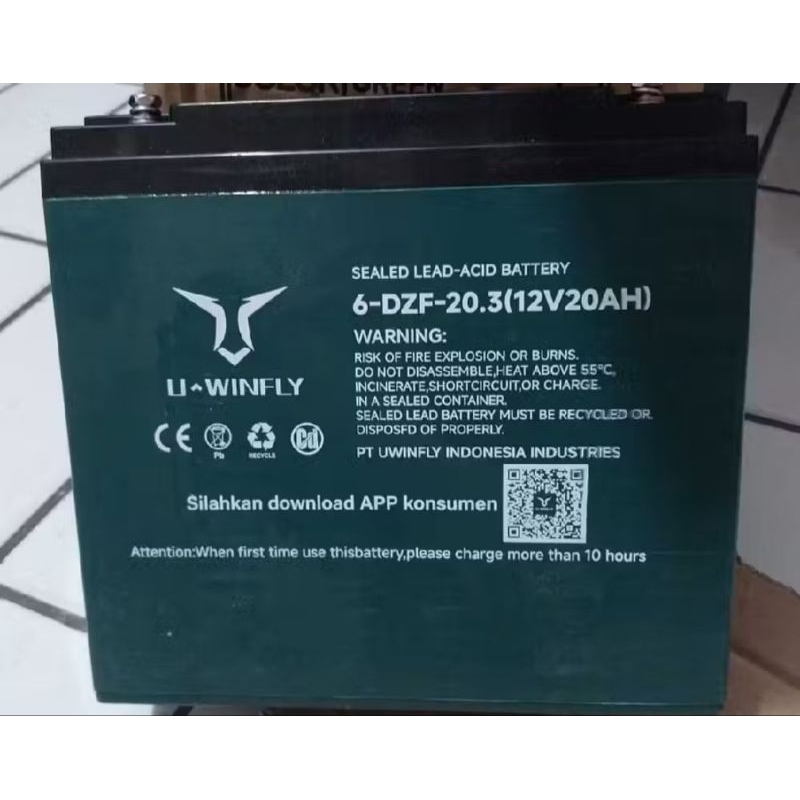 aki merk Uwinfly 12v 20 ah