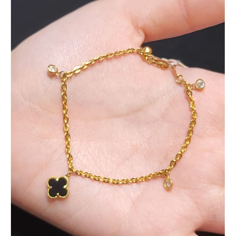 Gelang Emas Asli Black vc Gold 8k