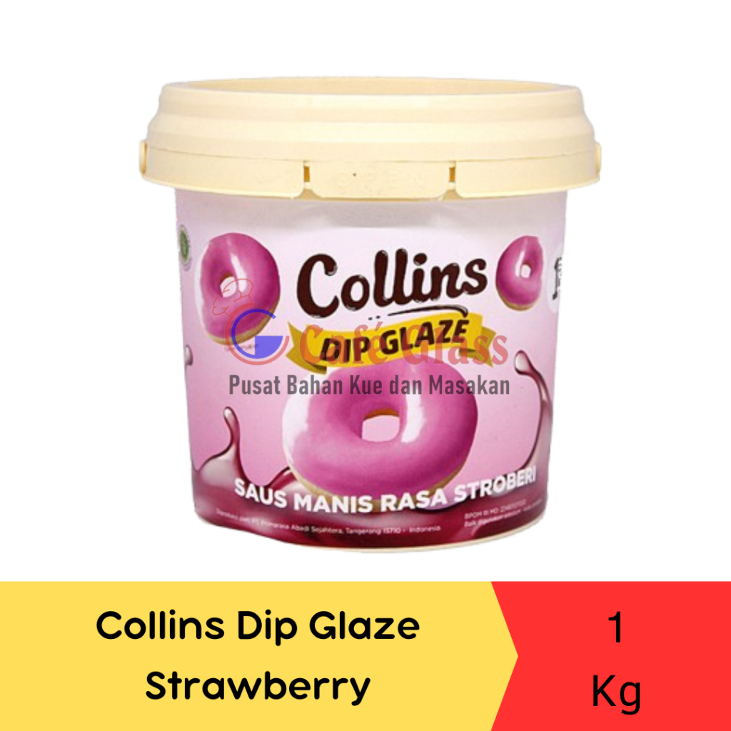 

Collins Dip Glaze Strawberry / Olesan Strawberry-1Kg
