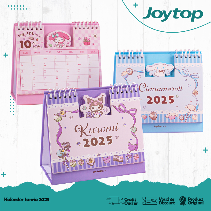 

JOYTOP Kalender meja sanrio 2025/ Calendar memo 2025 aesthetic <ORI>