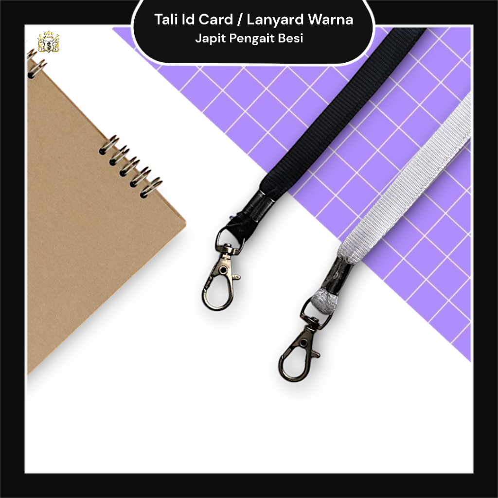 

Tali Lanyard / ID Card Tipis Warna Polos Pengait Besi Untuk Ujian / Panitia / Sekolah Serbaguna