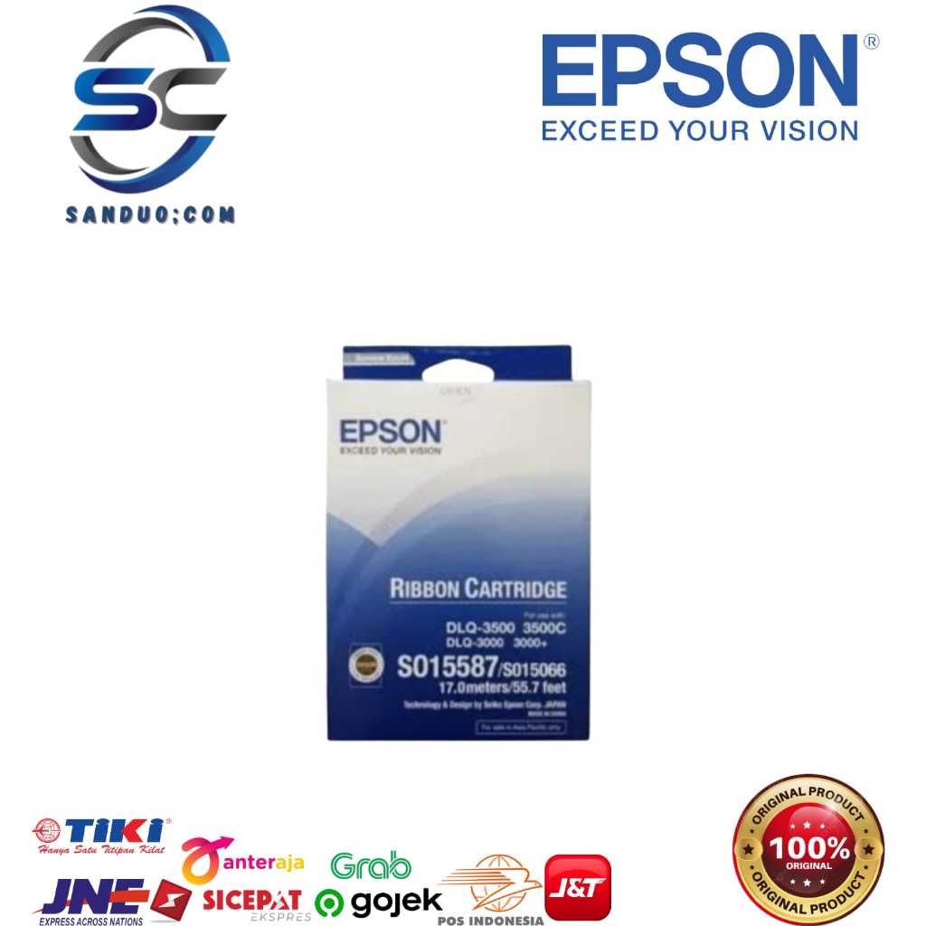 Ribbon Cartridge Epson DLQ-3000 DLQ-3500 DLQ-3500+ Pita Ori S015587