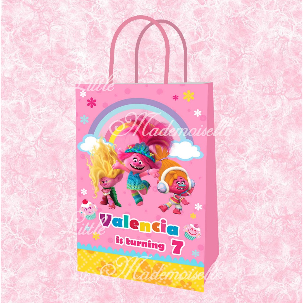 

Tas Ulang Tahun Anak / Goodie Bag Anak / Paper Bag Trolls