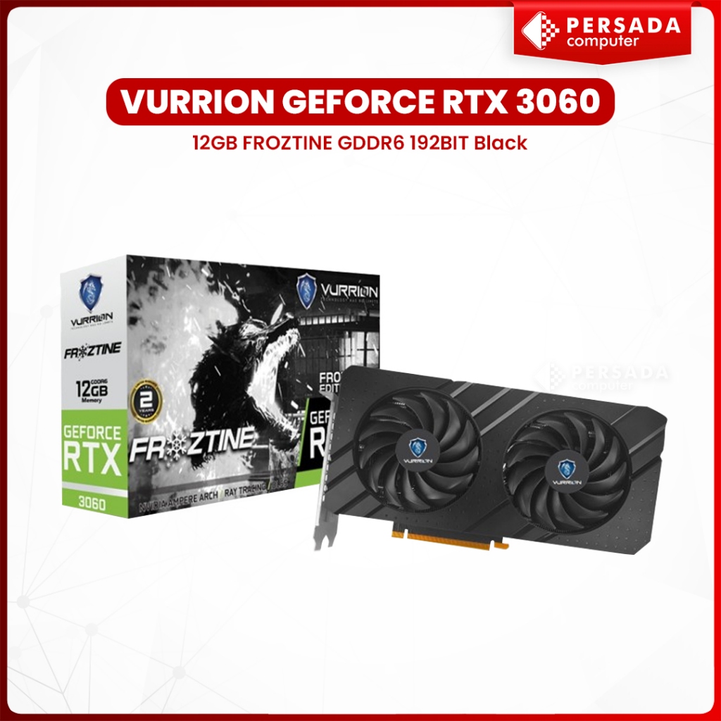 Vurrion Geforce RTX 3060 12GB FROZTINE GDDR6 192BIT Black