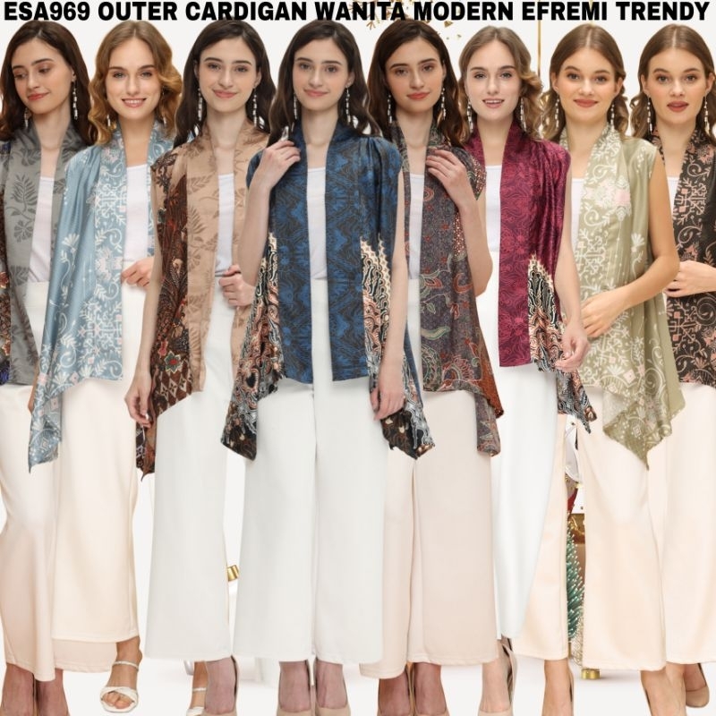 ESA969 OUTER BATIK WANITA PREMIUM/OUTER BATIK SATIN SILK/OUTER BATIK SATIN PREMIUM