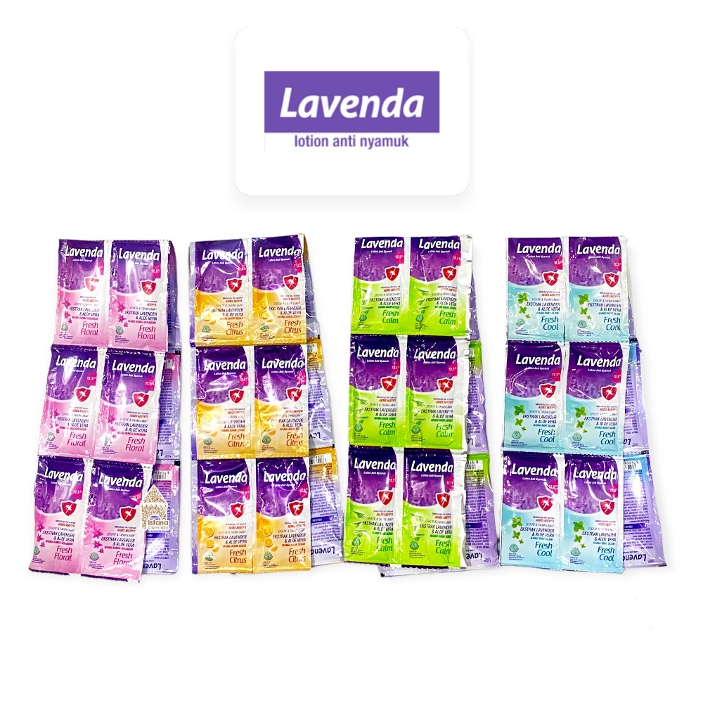 LAVENDA ANTI NYAMUK RENCENG ISI 12 SASET