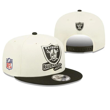 Topi Raiders AFC Cream Black Bordir Snapback Caps