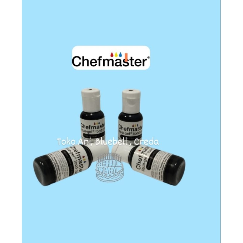 

Chefmaster Liqua Gel Food Color Coal Black , Btl 19.84Gr / Chefmaster pewarna makanan - hitam ( 7302 )
