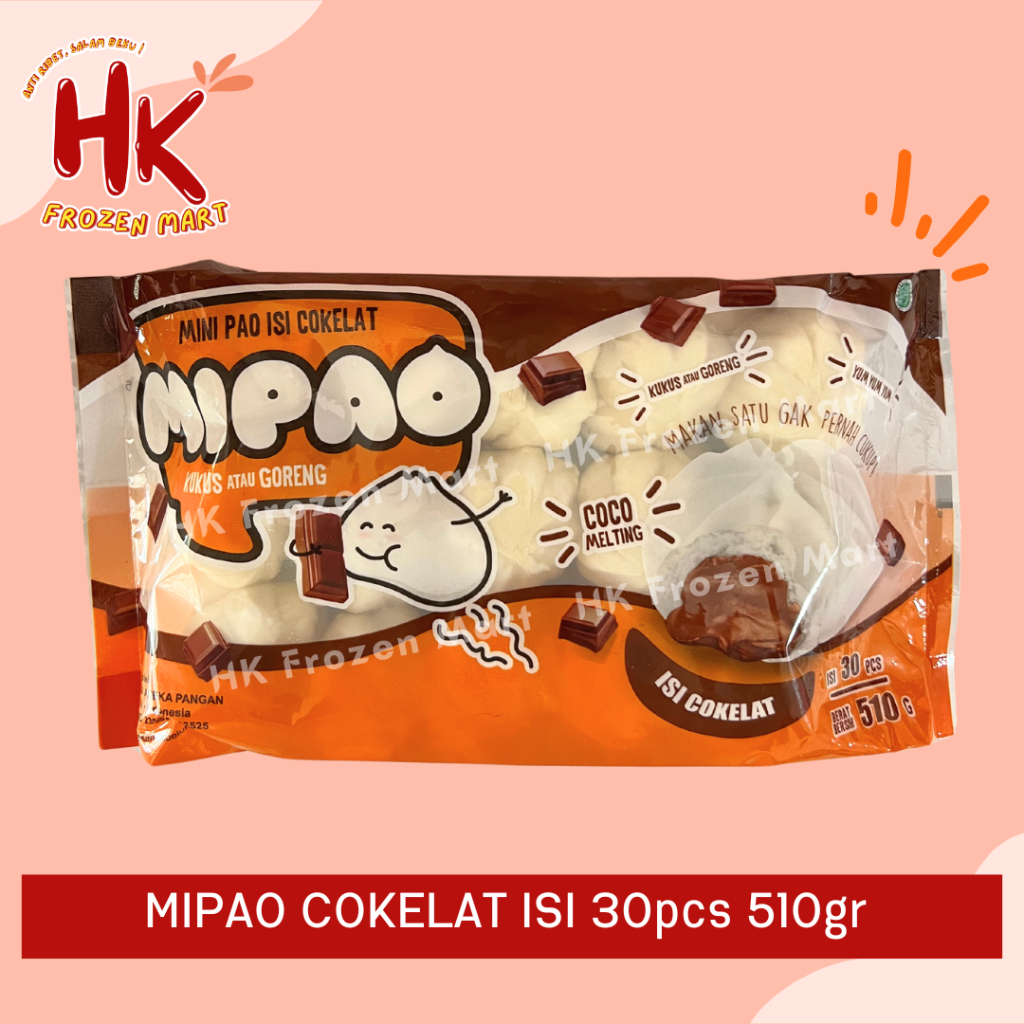 

Mipao Cokelat isi 30pcs mini pao bakpao dimsum okepao HK Frozen Mart