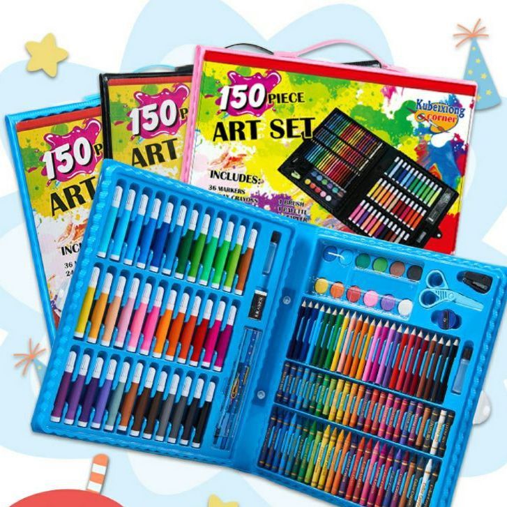 

Crayon Art Set 150 Pcs/Art Set 150 Pensil Warna/Crayon Mewarnai 150 Warna