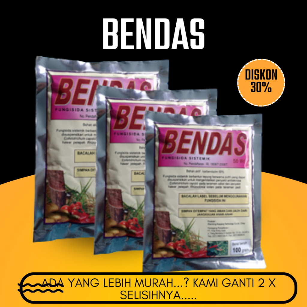 Fungisida Sistemik Bendas Bahan Aktif Karbendazim Produk Asli Pabrik