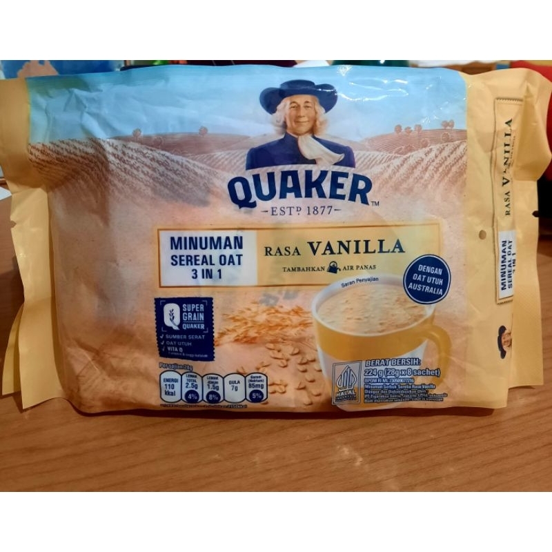 QUAKER MINUMAN SEREAL OAT 3 in 1 vanilla