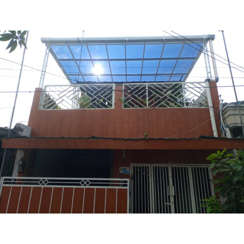 kanopi solarflate permeter terpasang