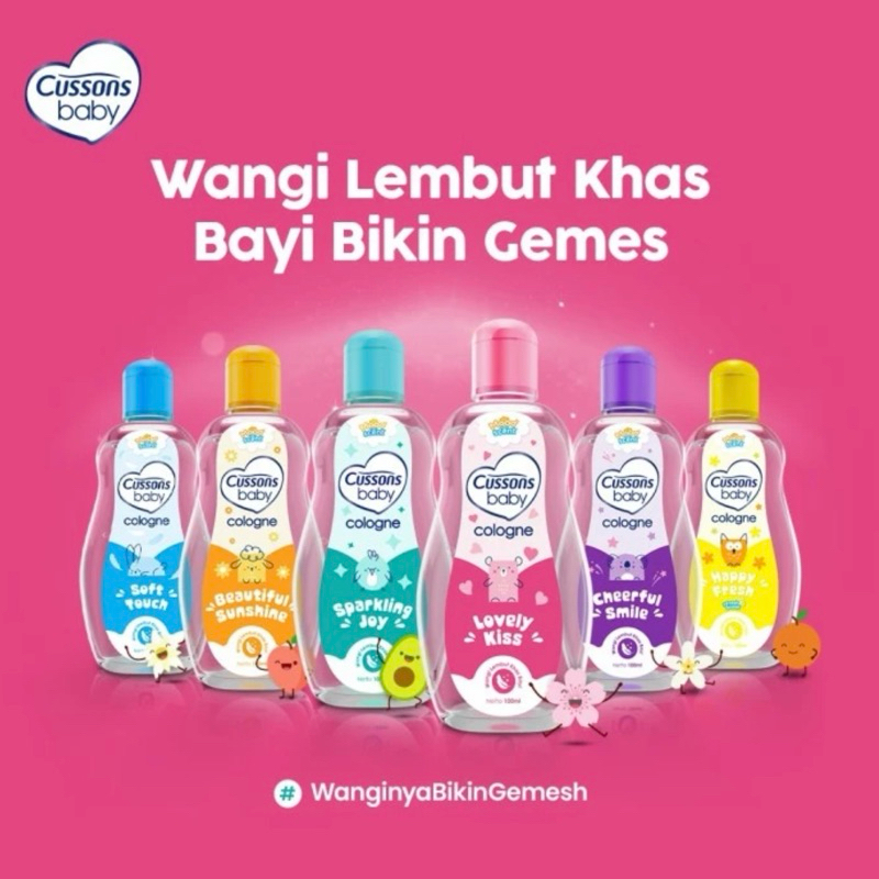 Cussons Baby Cologne Soft Touch 100ml / Cologne Bayi Cussons Baby/ Wangi Cologne Cussons