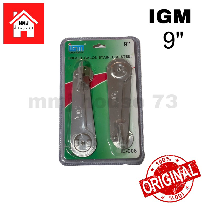 Engsel Salon Stainless Steel IGM 9” Putih / Engsel Salon 9”