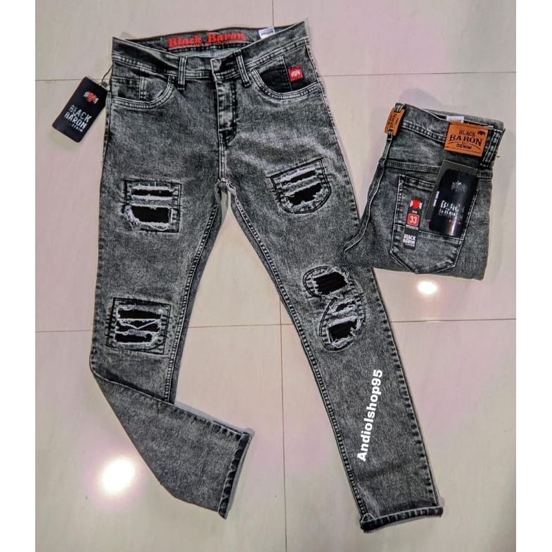 Celana Jeans Skinny Slimfit Strech/ Celana Sobek Pria Original/ Celana Jeans Panjang Pria/ Celana Di