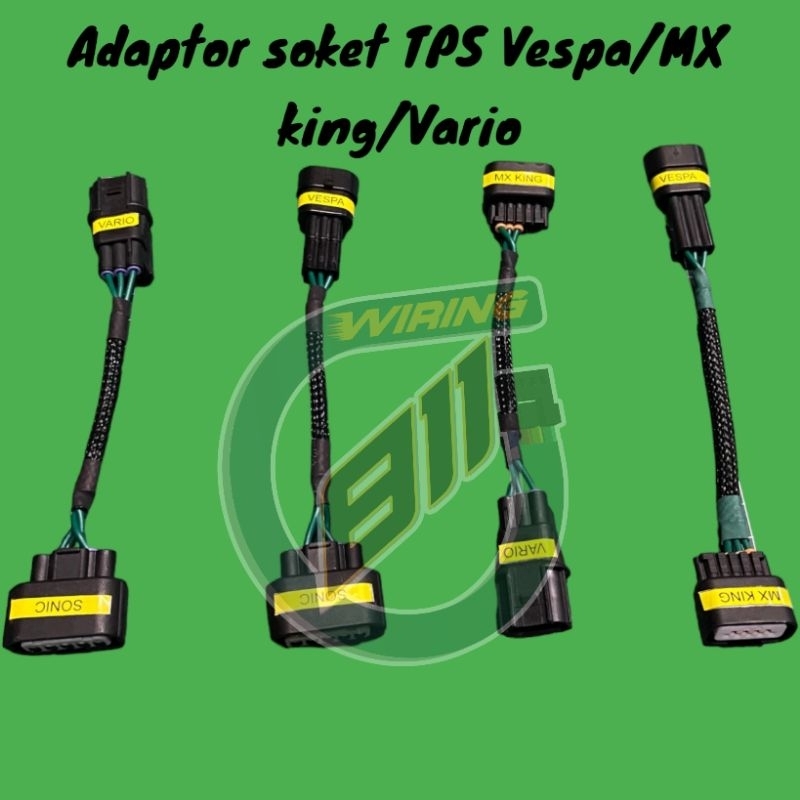 adaptor soket TPS VESPA / VARIO 125/150 / MX KING / PCX / ADV / AEROX / JUPITER Z-1 / BEAT / CRF 150