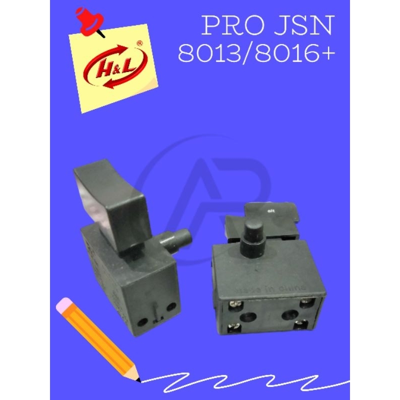 Switch On/Off for Drill/Bor Body Besi 13/16 mm PRO JSN 8013/8016+ - H&L