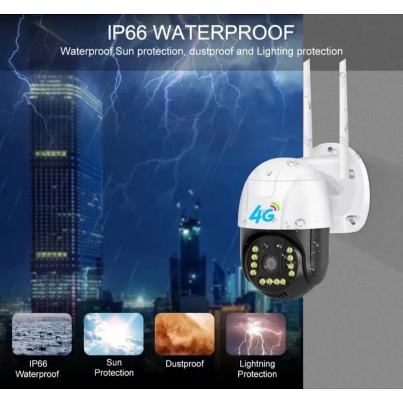 CCTV V380 Pro IP Camera Outdoor 4G Mobile Network Kamera Smart  Waterproof CCTV