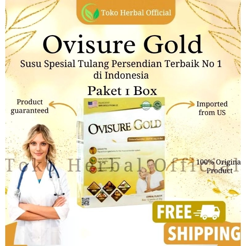 

OVISURE GOLD susu vitamin Untuk Tulang & Sendi Original