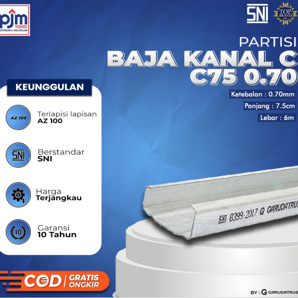 BAJA RINGAN GARUDA KANAL C75 0,70