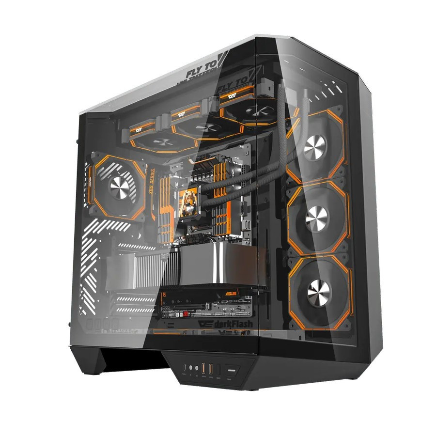Casing DarkFlash DY470 - ATX Gaming Case Darkflash DY-470