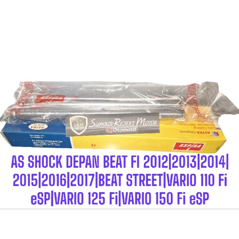 SRM PARTS-AS SHOCK DEPAN KZL BEAT Fi 2012/2013/2014/2015/2016/2017/BEAT STREET/VARIO 110 Fi/VARIO 12