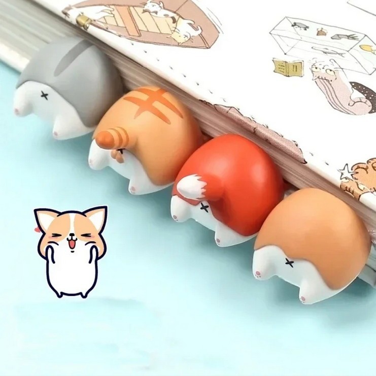 

Pembatas buku funny 3d cat bookmark kucing cute lucu