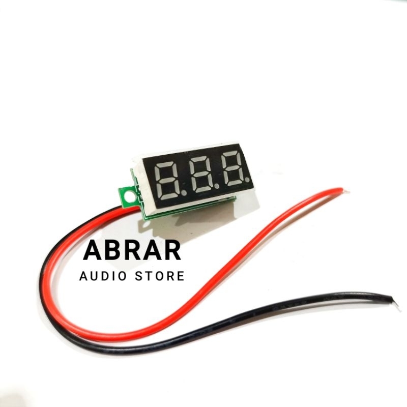 DC DIGITAL VOLTMETER 2 KABEL 4,5-30V 0,28" TANPA FRAME