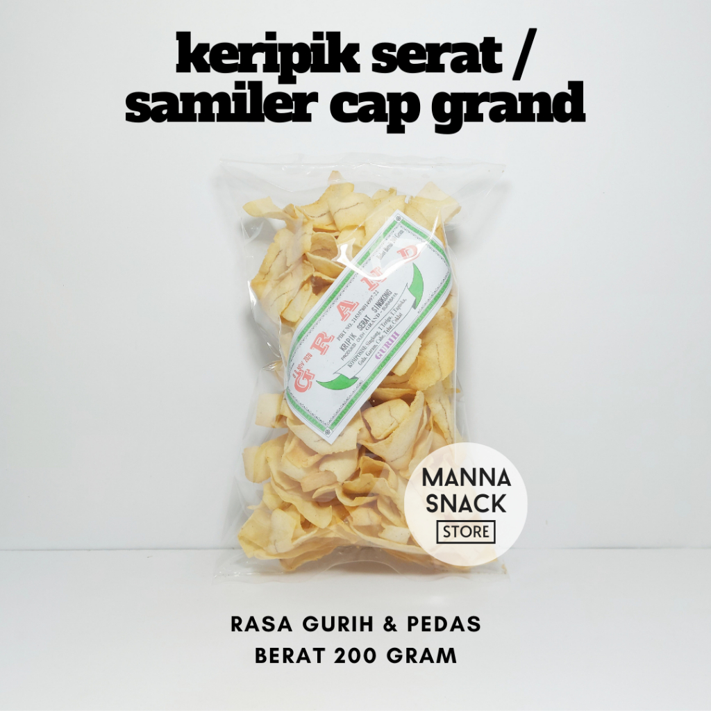 

Manna Snack - Keripik Singkong Serat / Samiler Grand