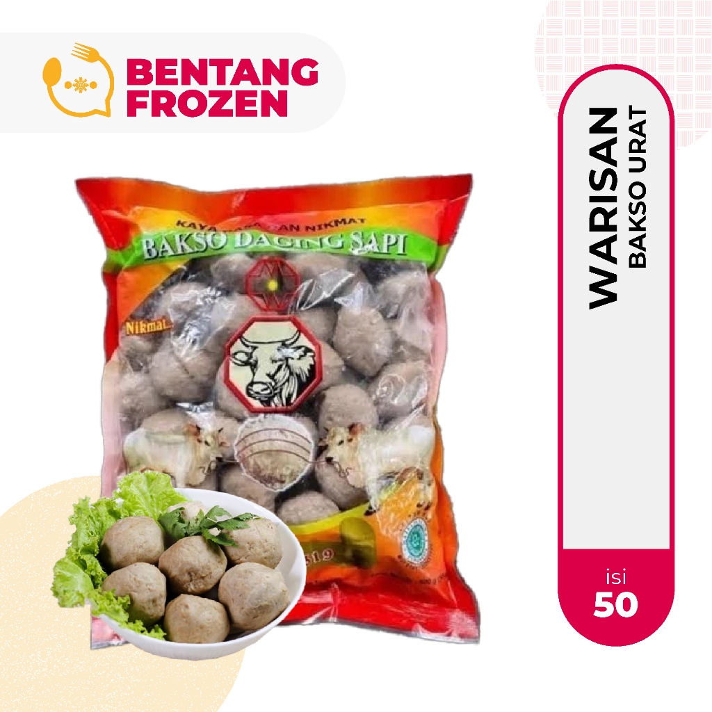 

Warisan Bakso Sapi Urat 319 Isi 50Pcs / Baso Urat