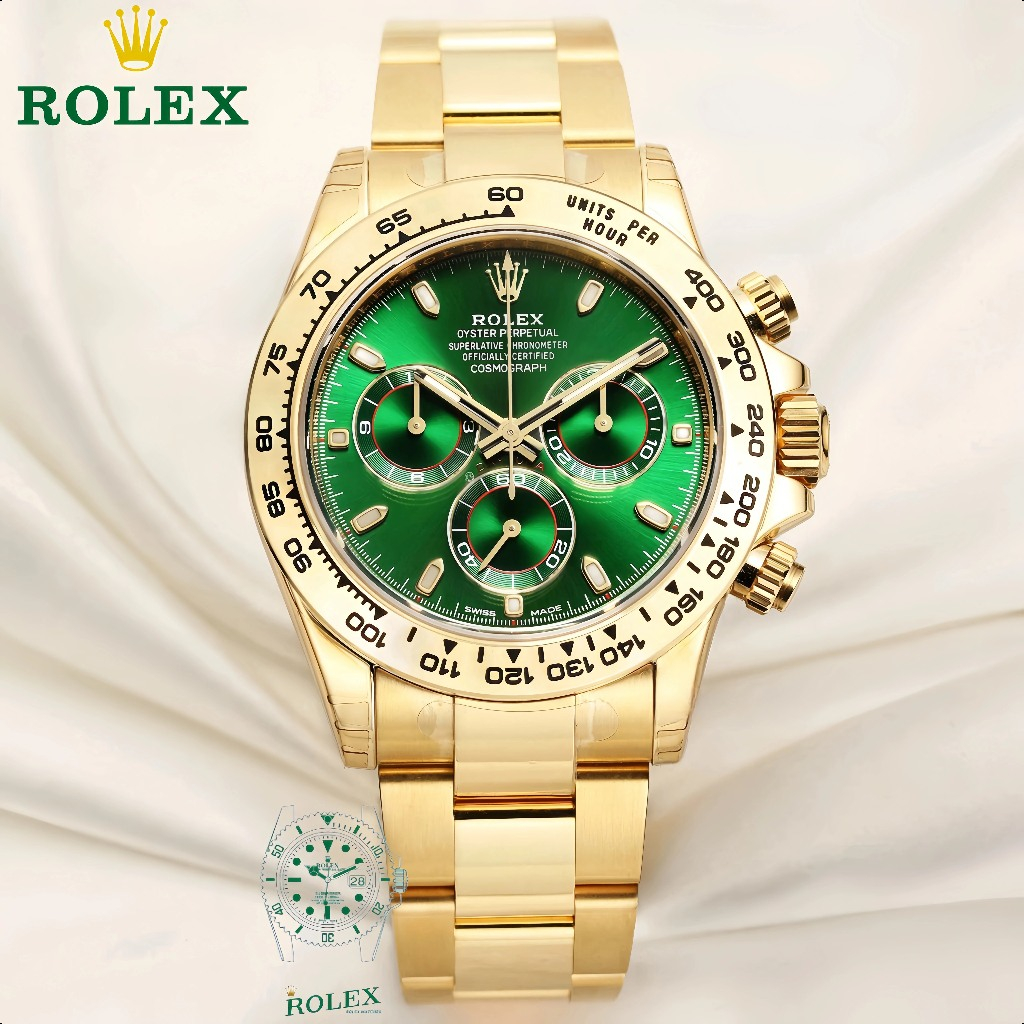 【 100% Ori】ROLEX jam tangan pria ROLEX 116508 Daytona 18k Yellow Gold jam tangan pria ROLEX Cosmogra