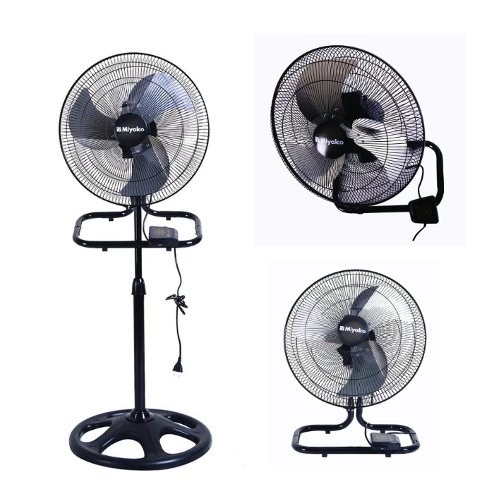 MIYAKO KST-182PRC/KST-18RC/TJR-101 GB/TJR-101 PL KIPAS ANGIN  3IN1 DESK/WALL/STAND GARANSI RESMI