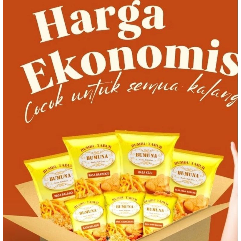 

bumbu tabur BUMUNA( Kemasan repack) rasa BBQ