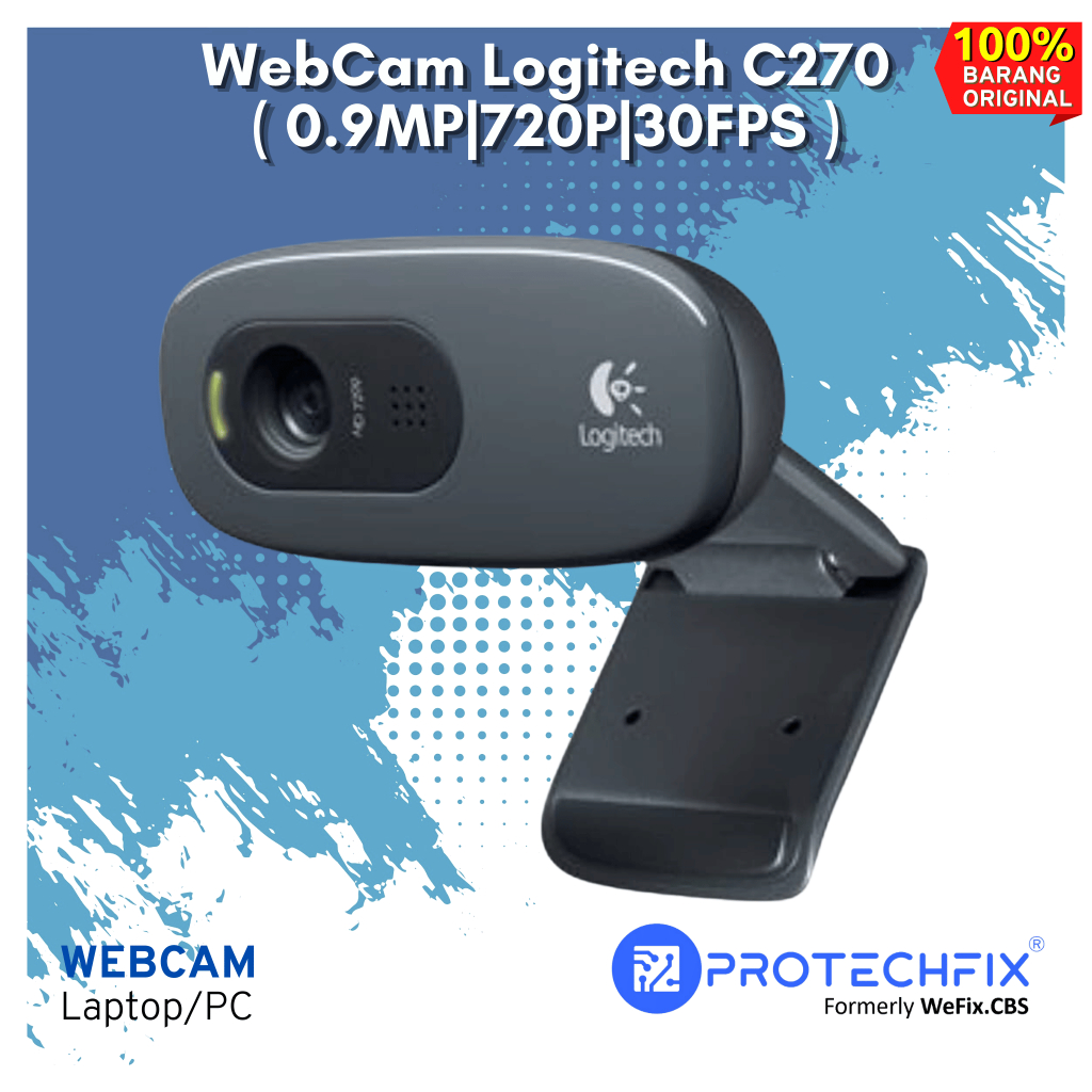 WebCam Logitech C270 ( 0.9MP|720P|30FPS )