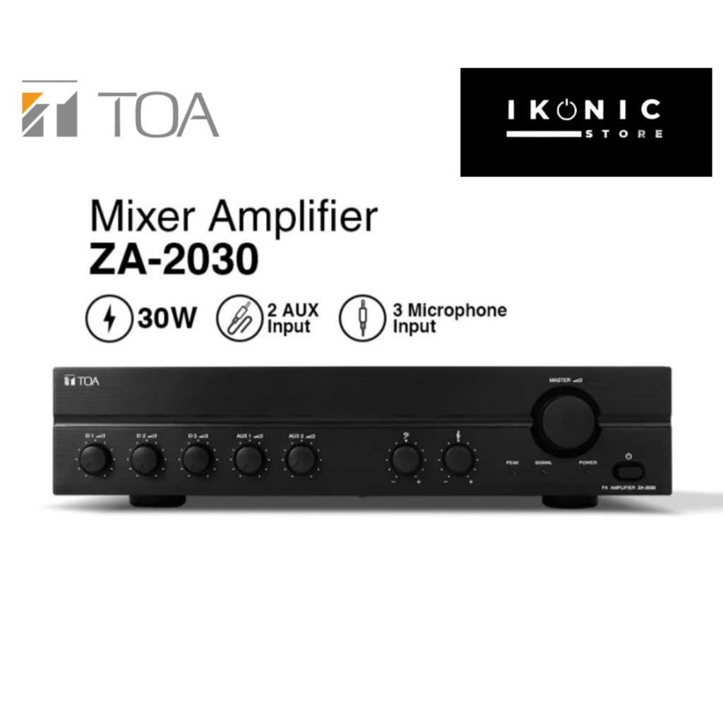 IKONIC TOA ZA 2030 Power Amplifier Mixer Ampli TOA 30 Watt Original 100% Garansi Resmi