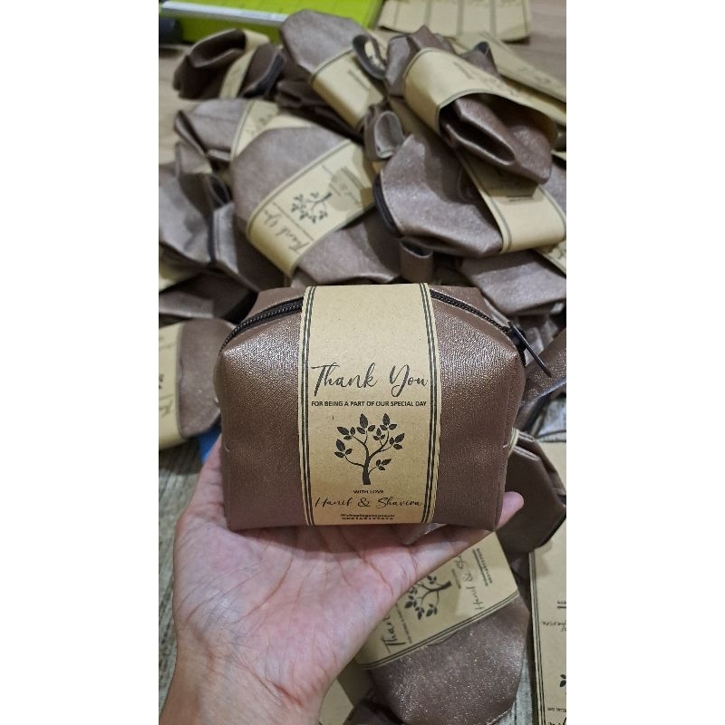 SOUVENIR DOMPET PRADA/POUCH METALIK BOXY/POUCH BOXY/DOMPET BOXY/POUCH PRADA (MIN 50)