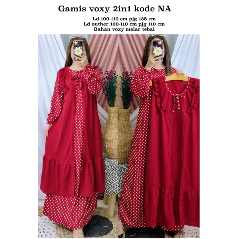 READY Gamis voxy premium busui kode Na