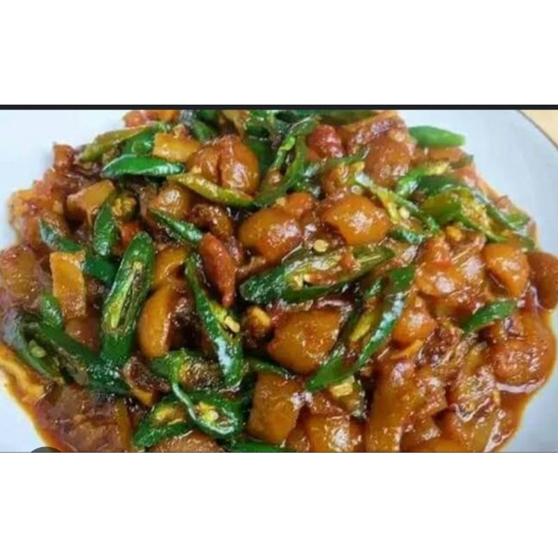 

kikil oseng cabe ijo