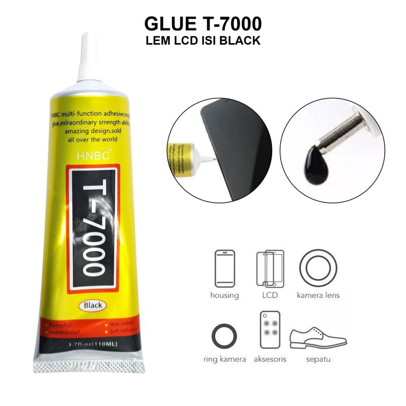 

Lem LCD T7000 black/hitam HNBC (15ml)